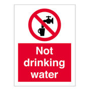 Not Drinking Water Sign
